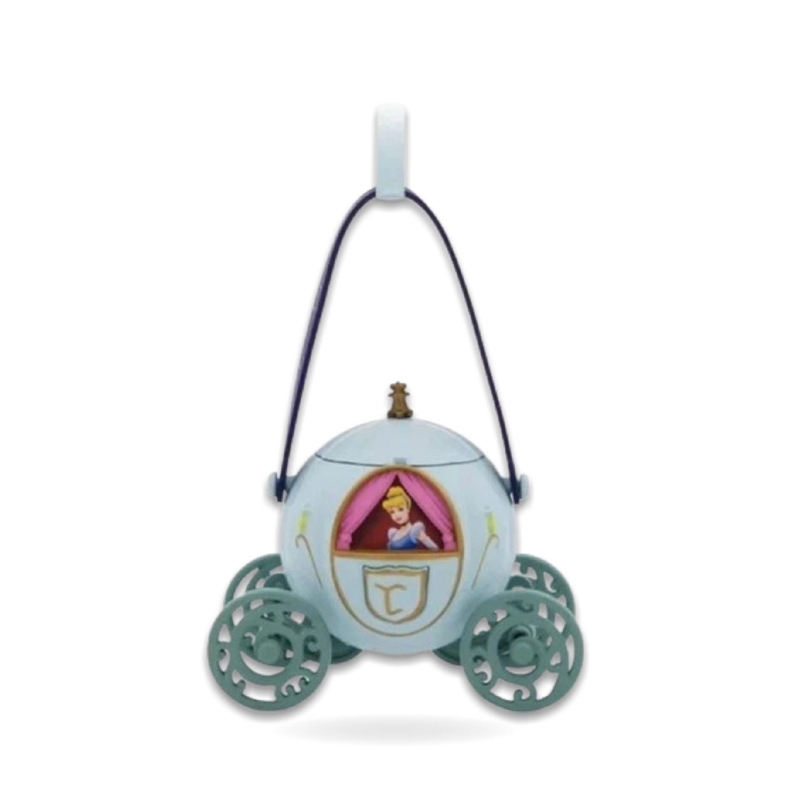 Mini Cinderella Carriage Popcorn Bucket Light-up Seasonal Ornament