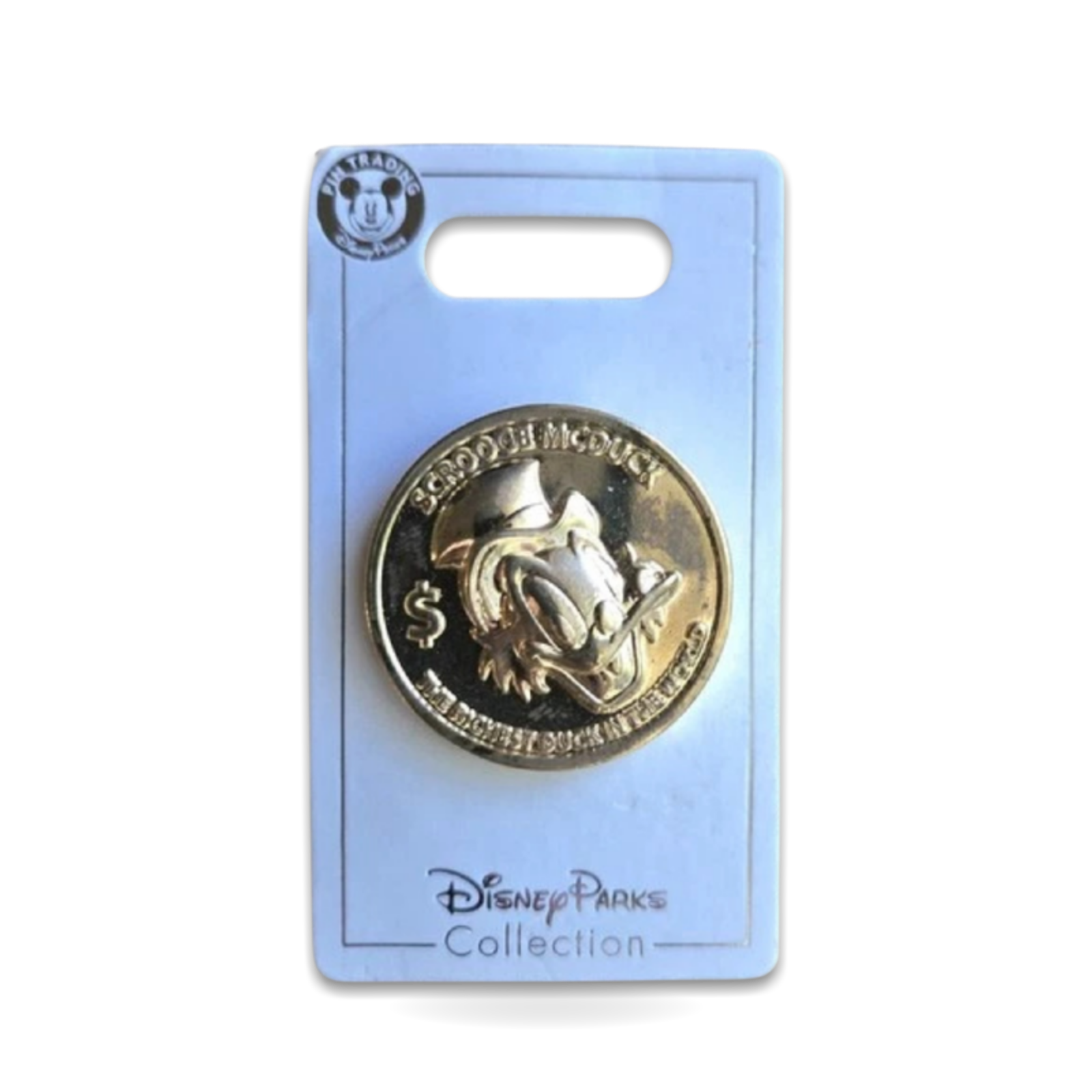 Scrooge McDuck Richest Duck In the World Gold Coin Trading Pin