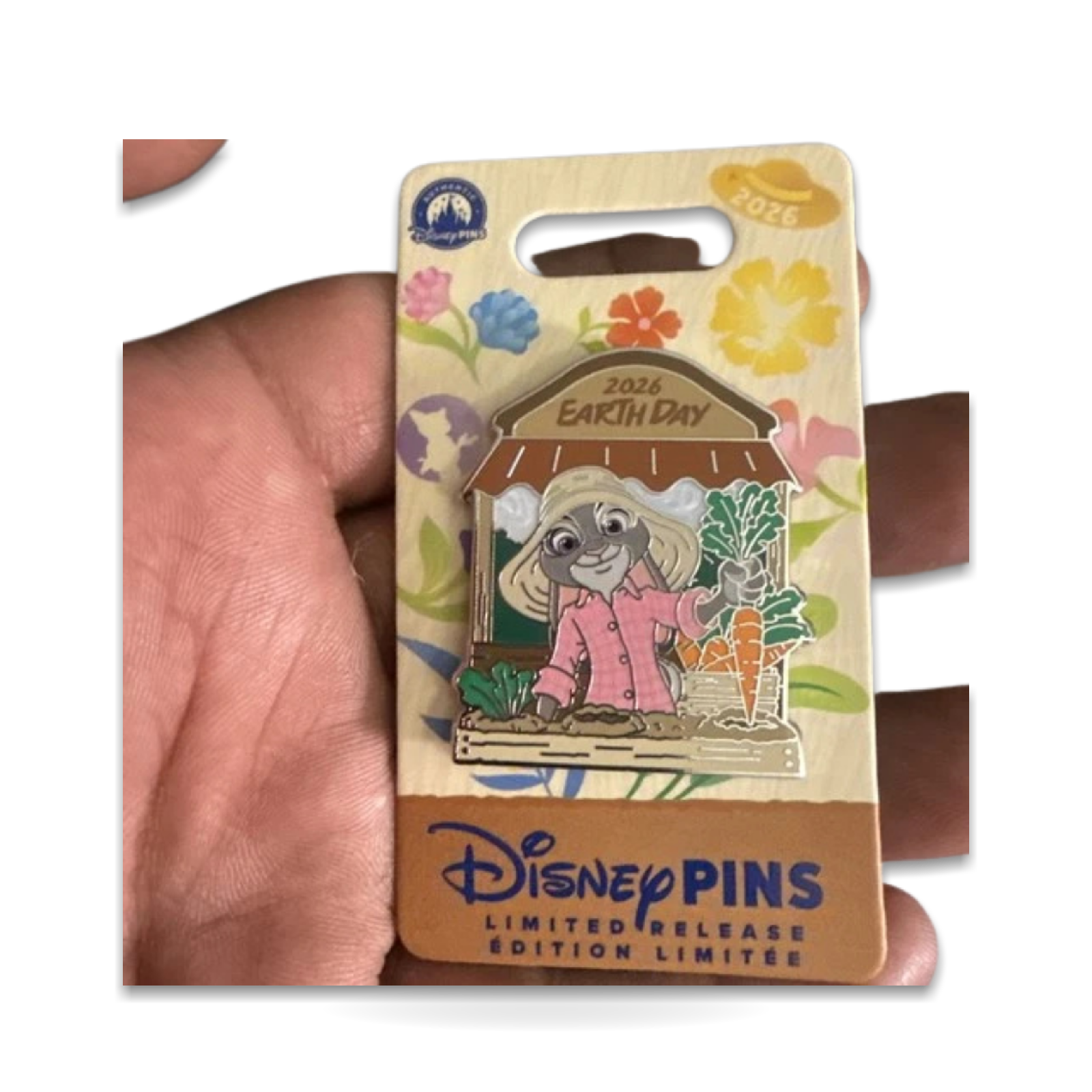 Earth Day Zootopia Judy Hopps Trading Pin