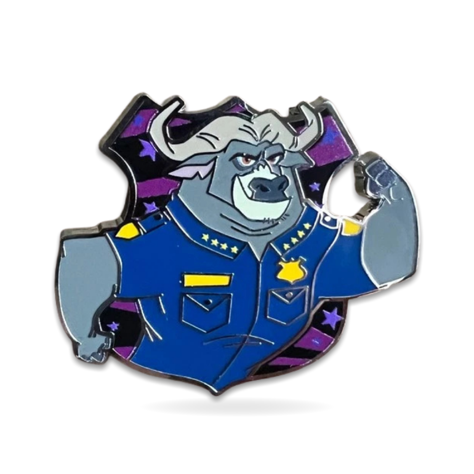 Zootopia the Zpd Buffalo Chief Bogo Trading Pin
