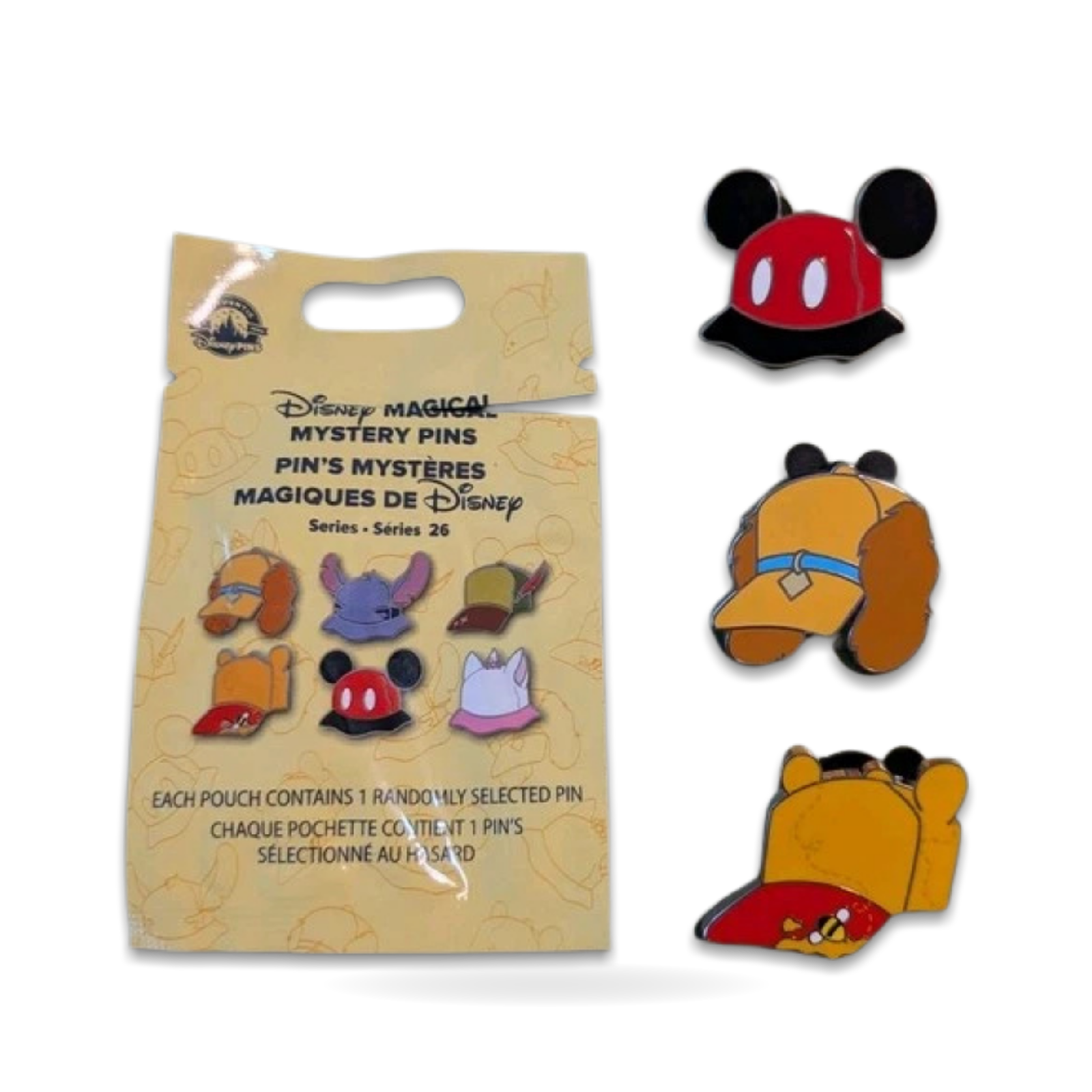 Magical Mystery Series Mickey Pooh Lady Trading Pin