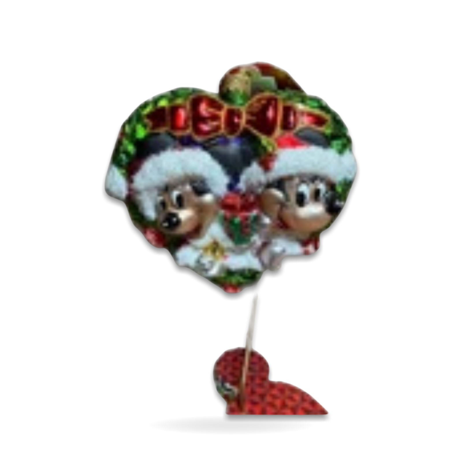 Christopher Radko Mickey Minnie Wreath Christmas Seasonal Ornament