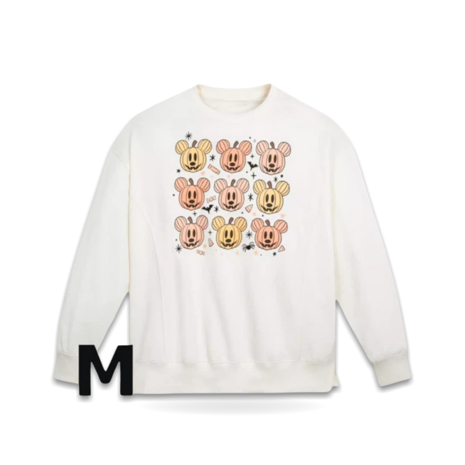 Mickey Mouse Halloween Pumpkin Women's Medium Sweatshirt