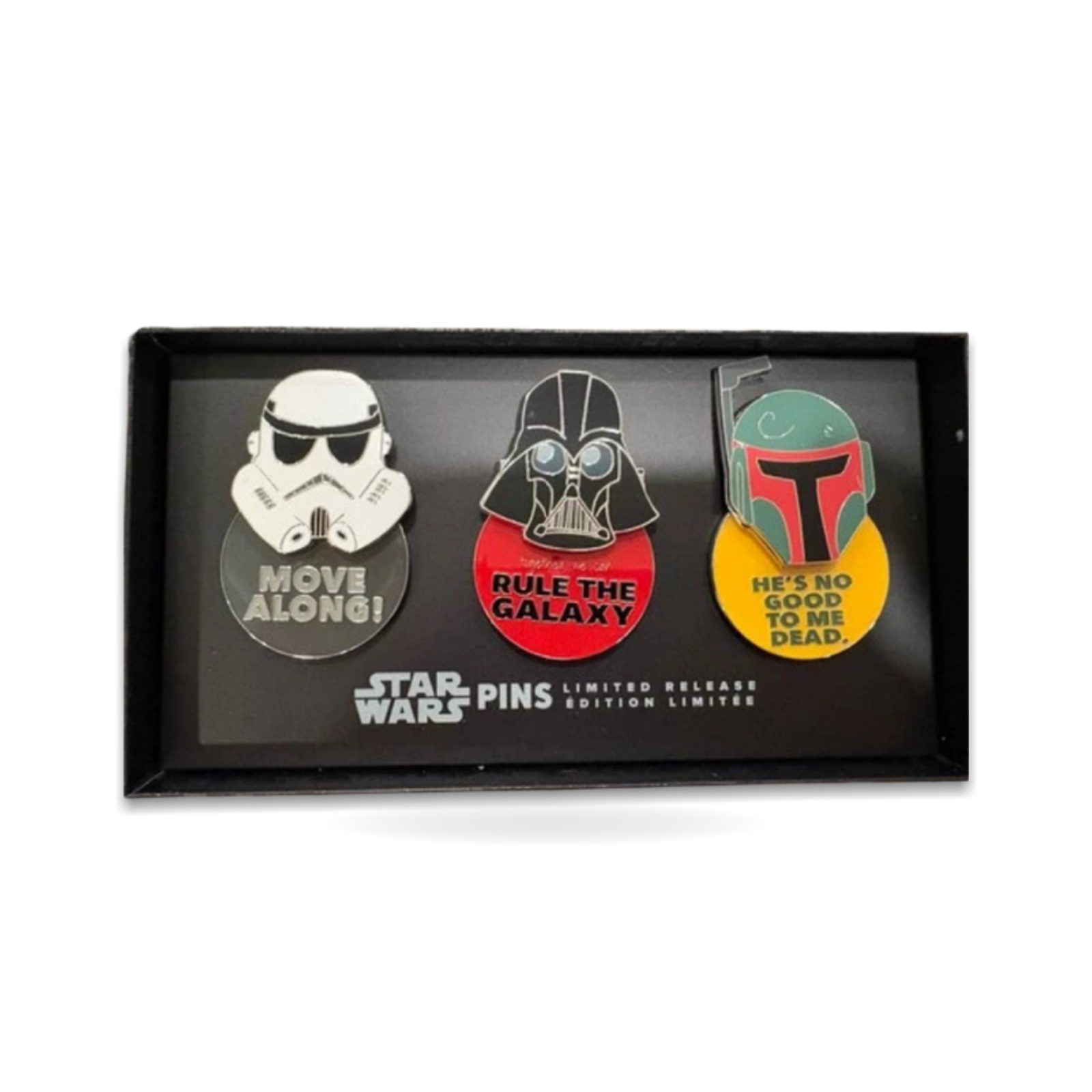 Star Wars Helmet Slider Limited Release Darth Vader Fett Trading Pin