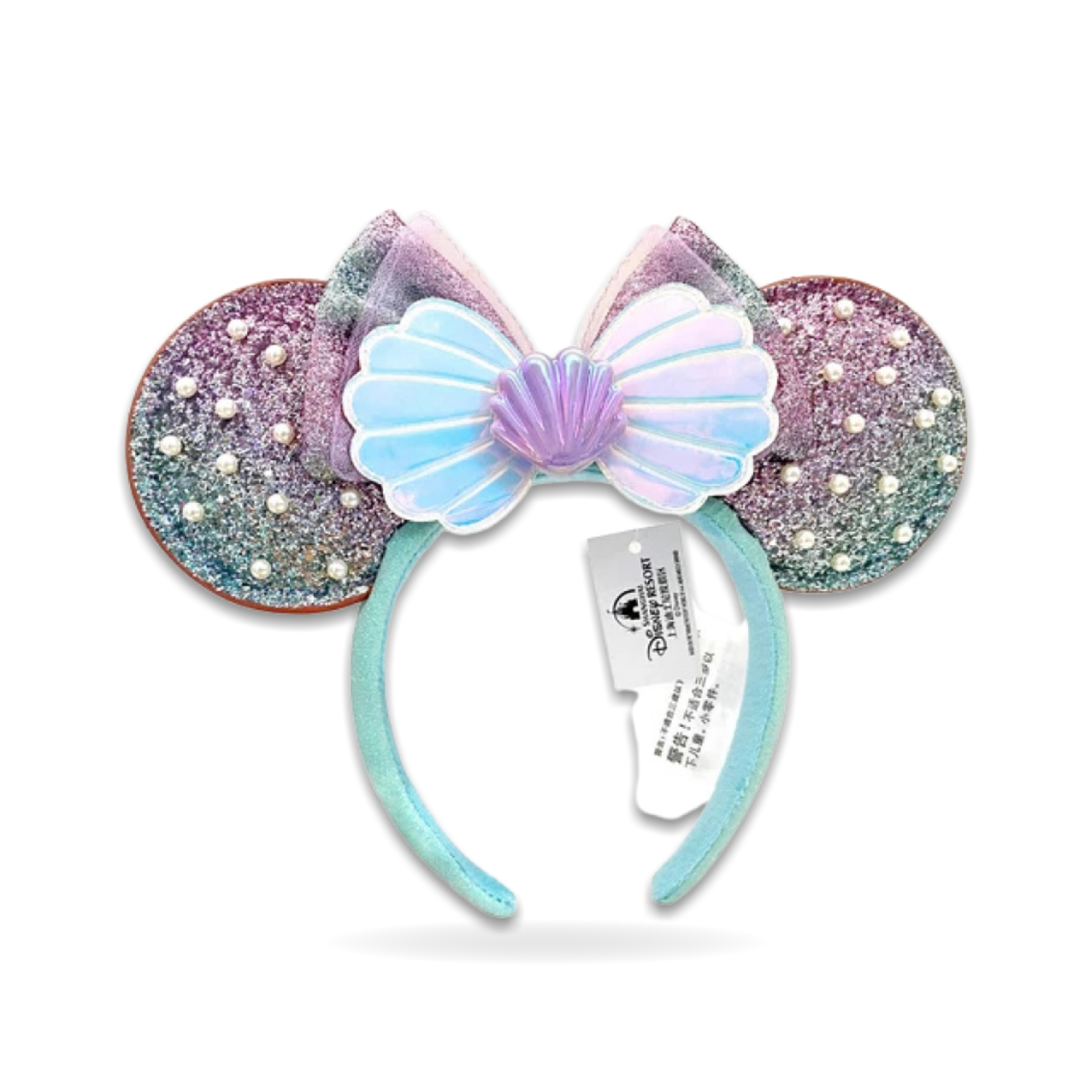 Minnie Ear Bow Ariel Pearl Seashell Ear Headwear
