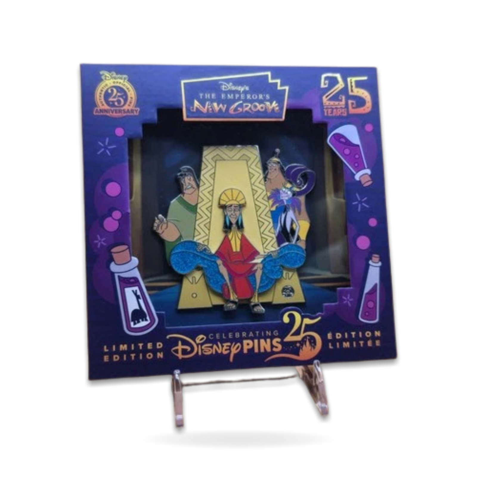 Emperor's Groove Anniversary Jumbo Kuzco Trading Pin