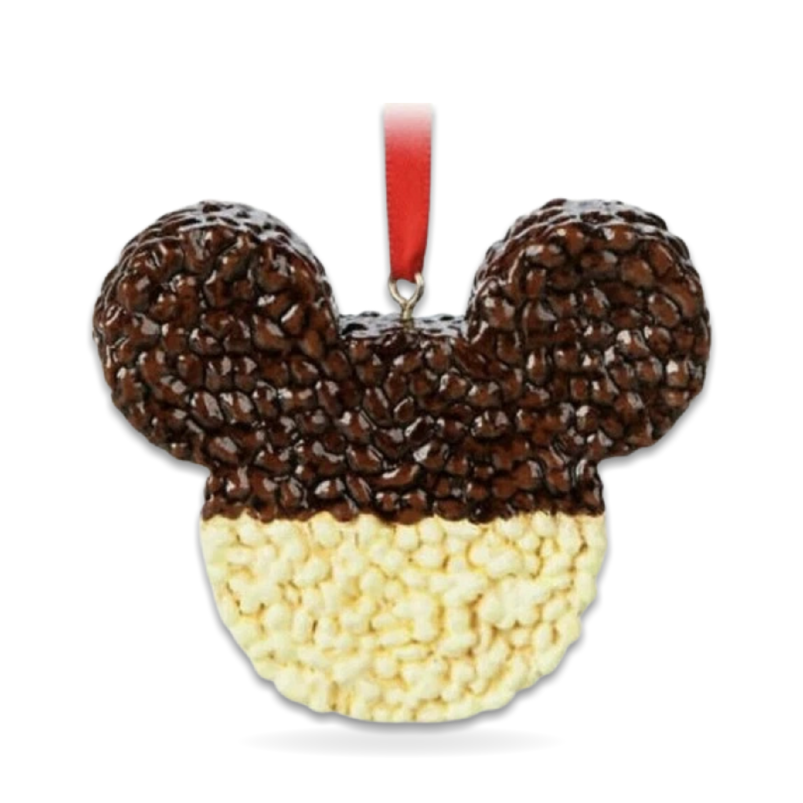Hand Painted Mickey Dipped Chocolate Rice Krispy Treat Seasonal Ornament