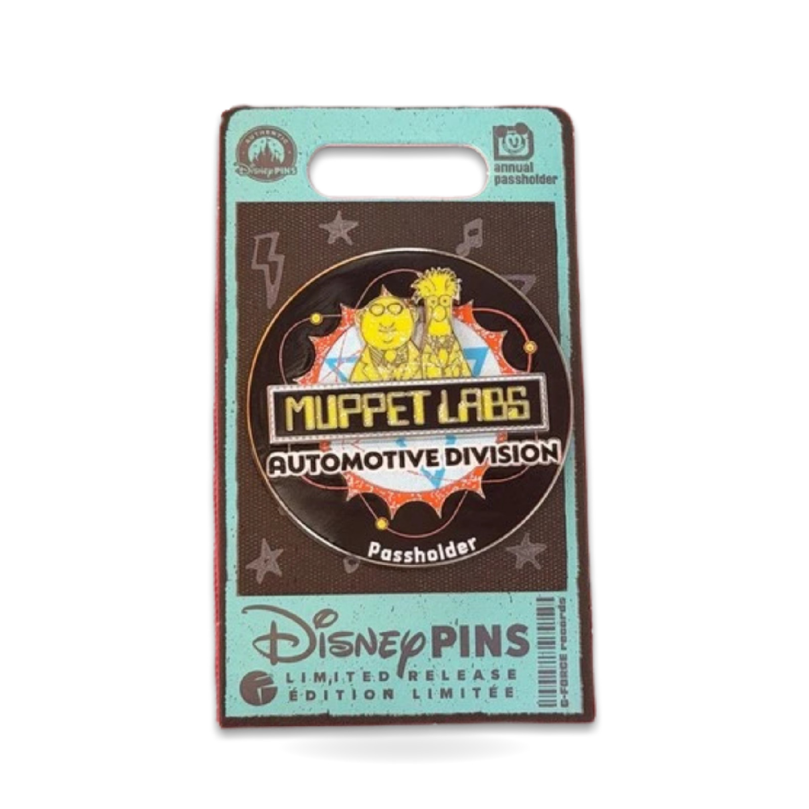 Muppets Rock Roller Labs Passholder Black Trading Pin