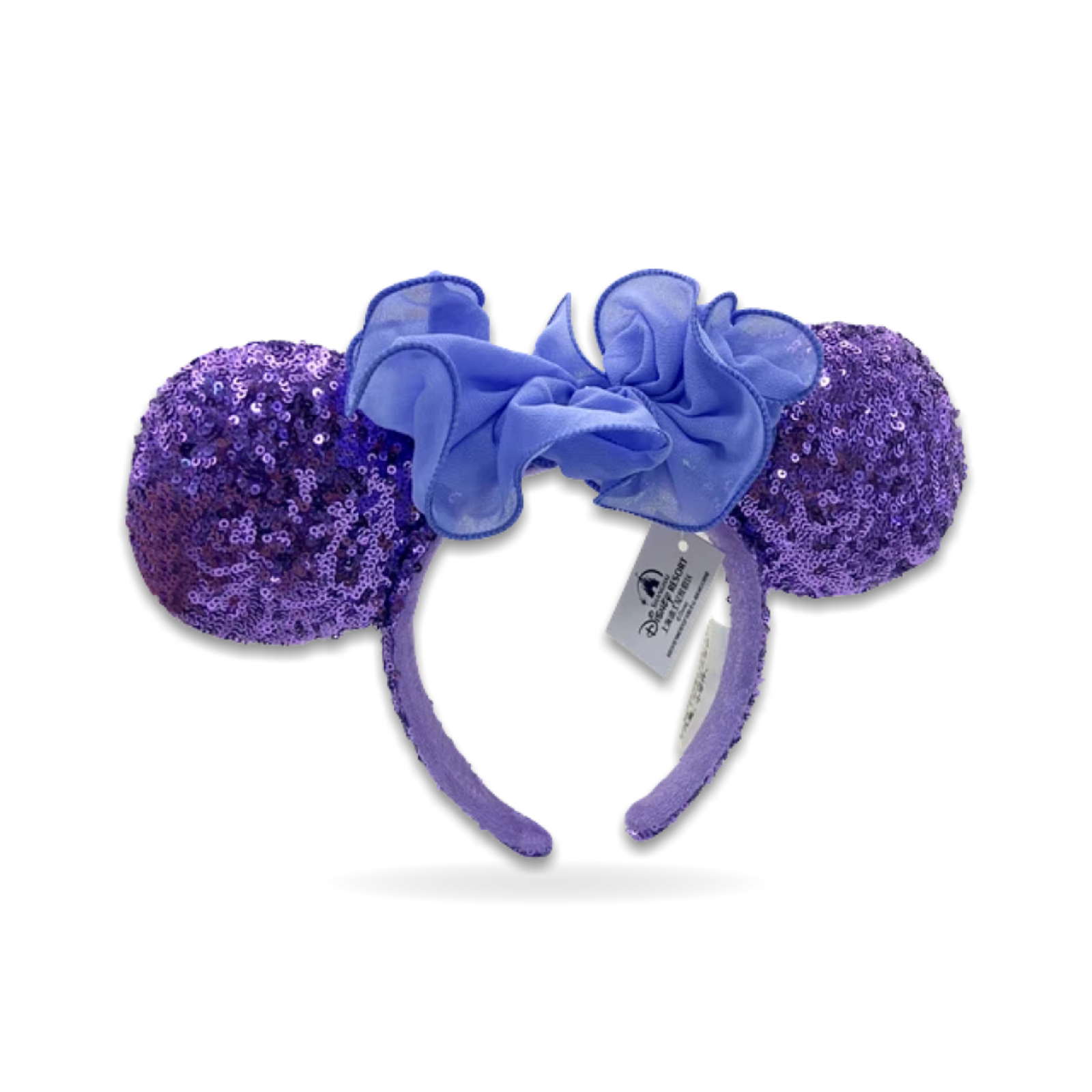 French Lavender Lilac Flower Minnie Mouse Ear Headwear