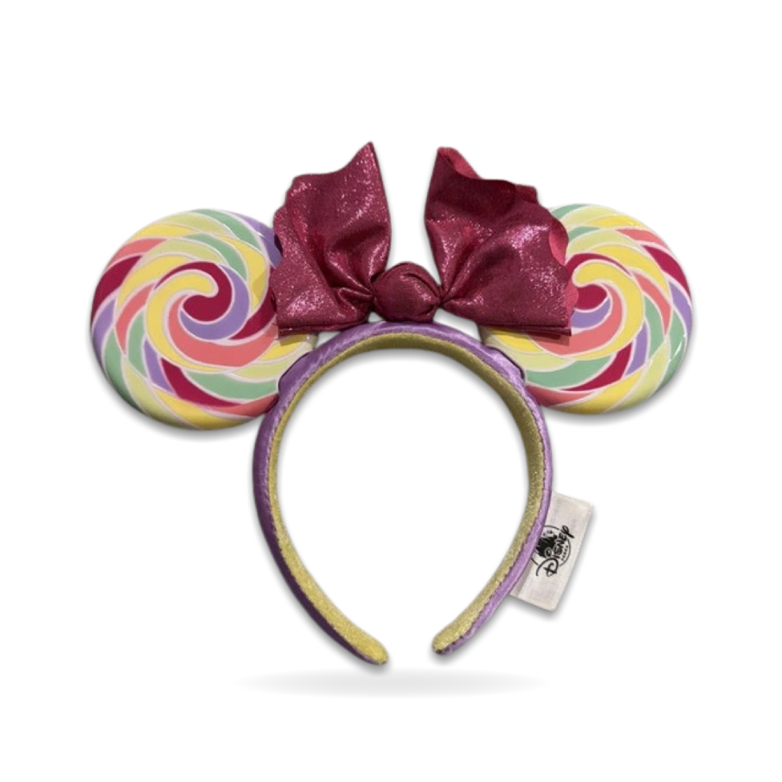 Ears Candy Sweet Treat Swirl Lollipop Minnie Mouse Mickey Pink Bow