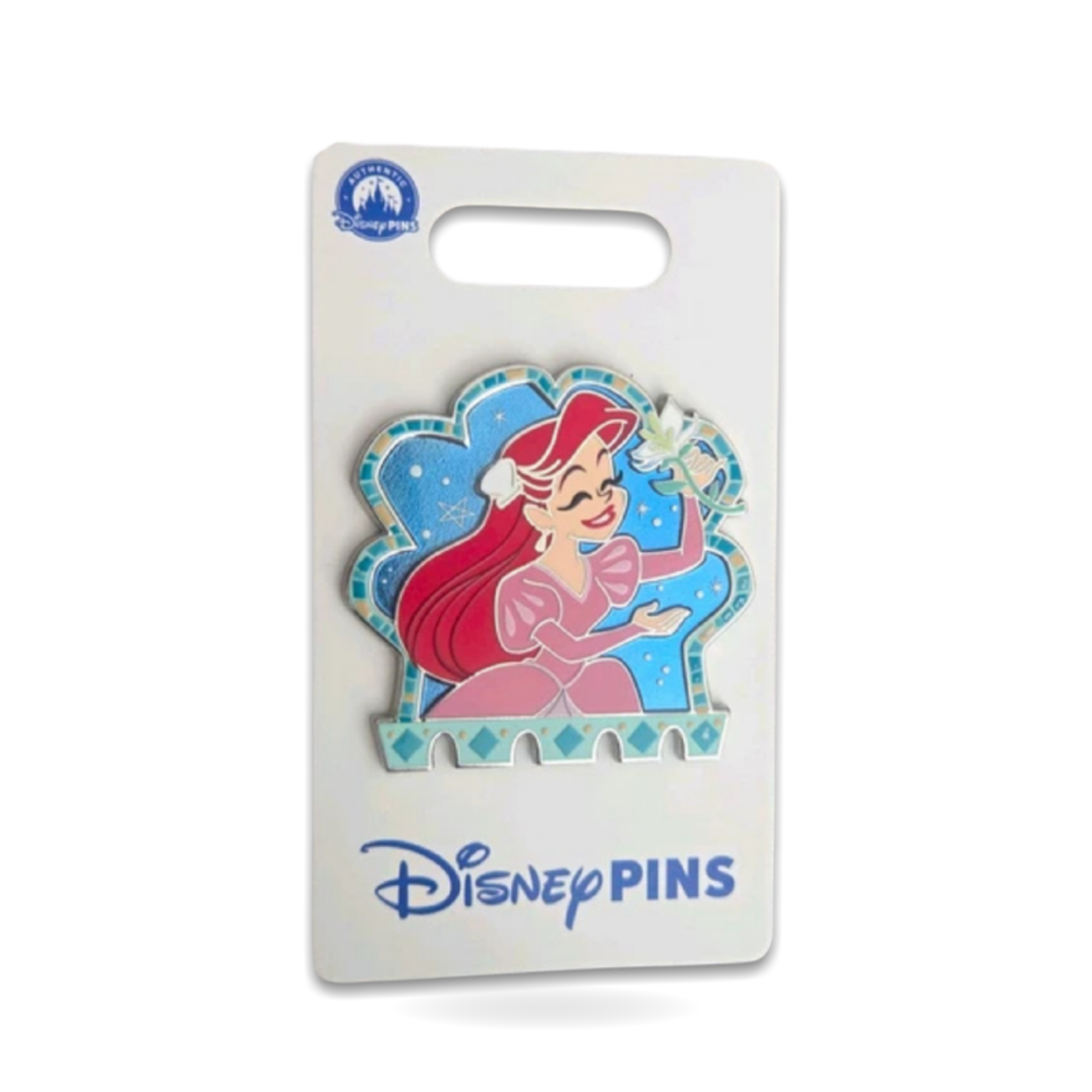 The Little Mermaid Ariel Pink Dress Frame Open Edition Trading Pin