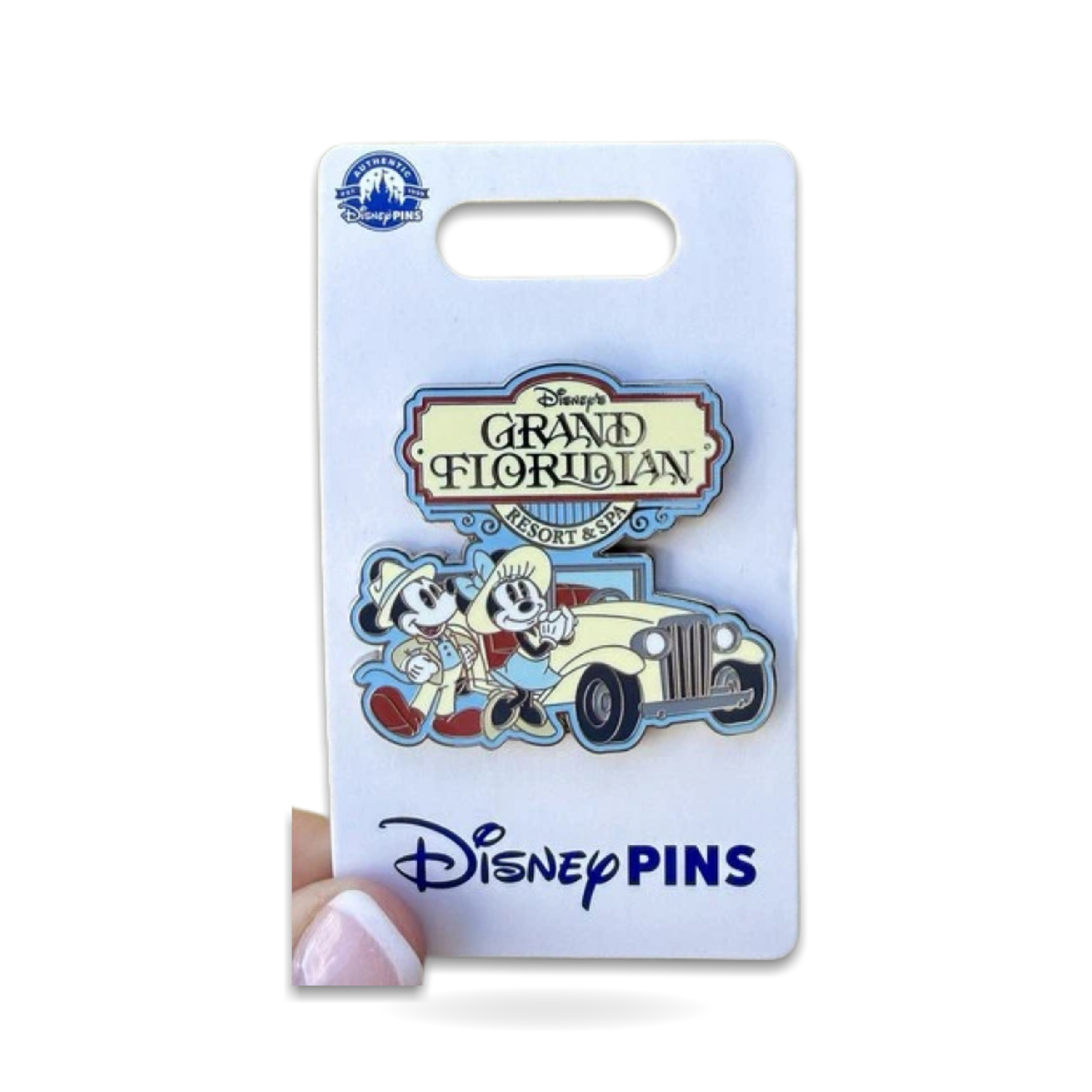 Grand Floridian Mickey Minnie Mouse Dapper Trading Pin