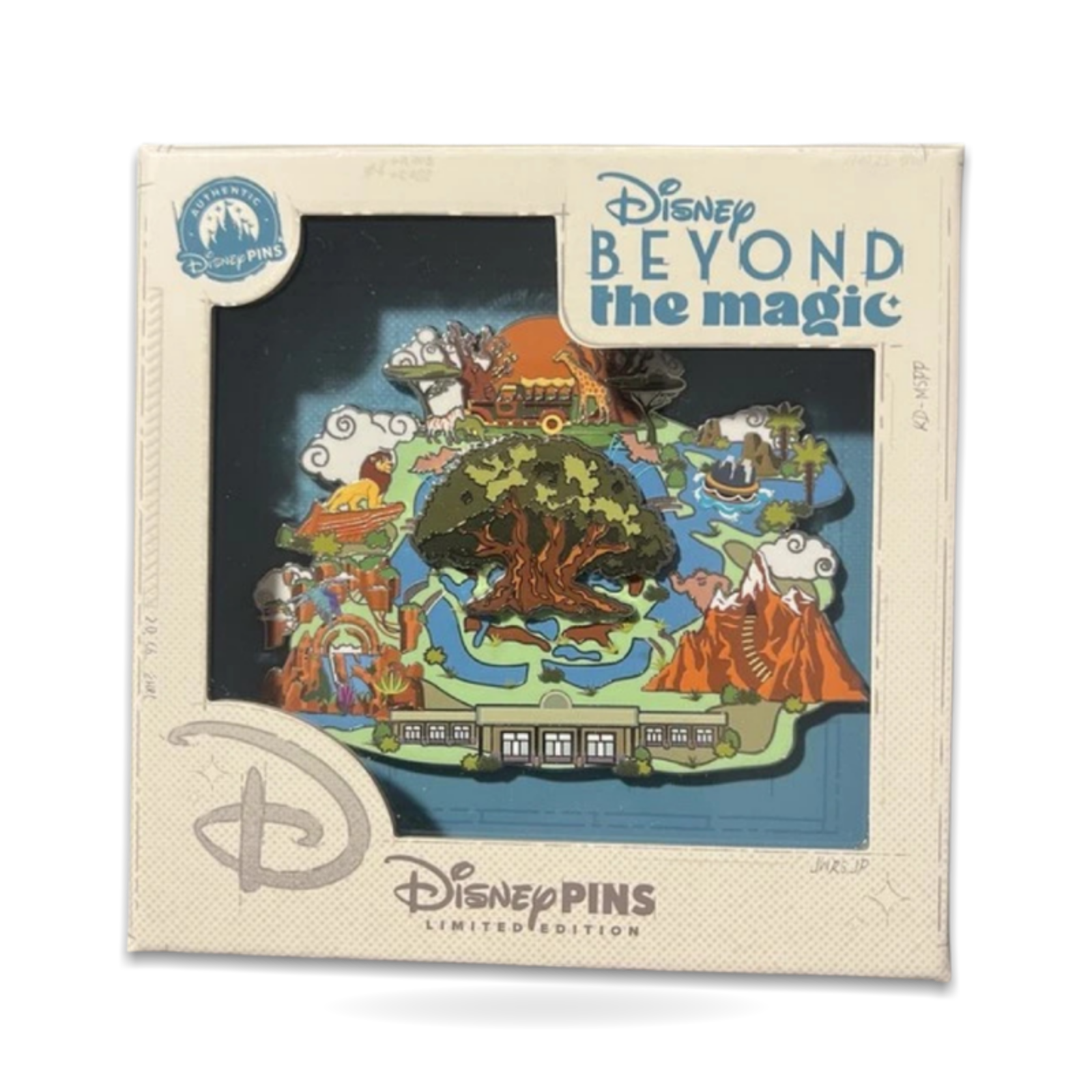 D23 Beyond the Magic Animal Kingdom Map Set Limited Edition 300 Trading Pin