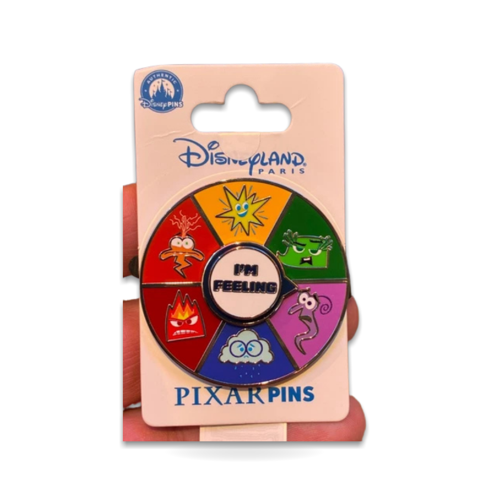 Paris Inside Out I’m Feeling Spinner Trading Pin