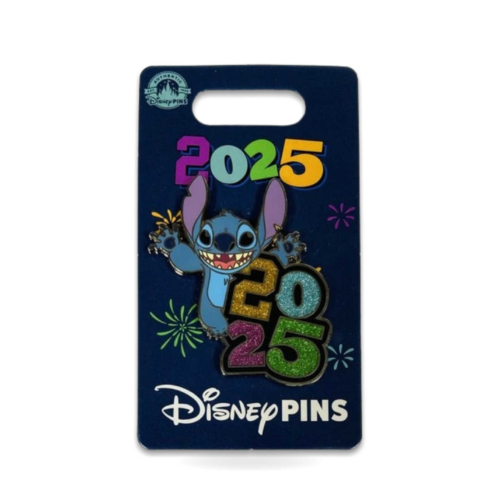 Year's Celebration Lilo Stitch Glitter Trading Pin