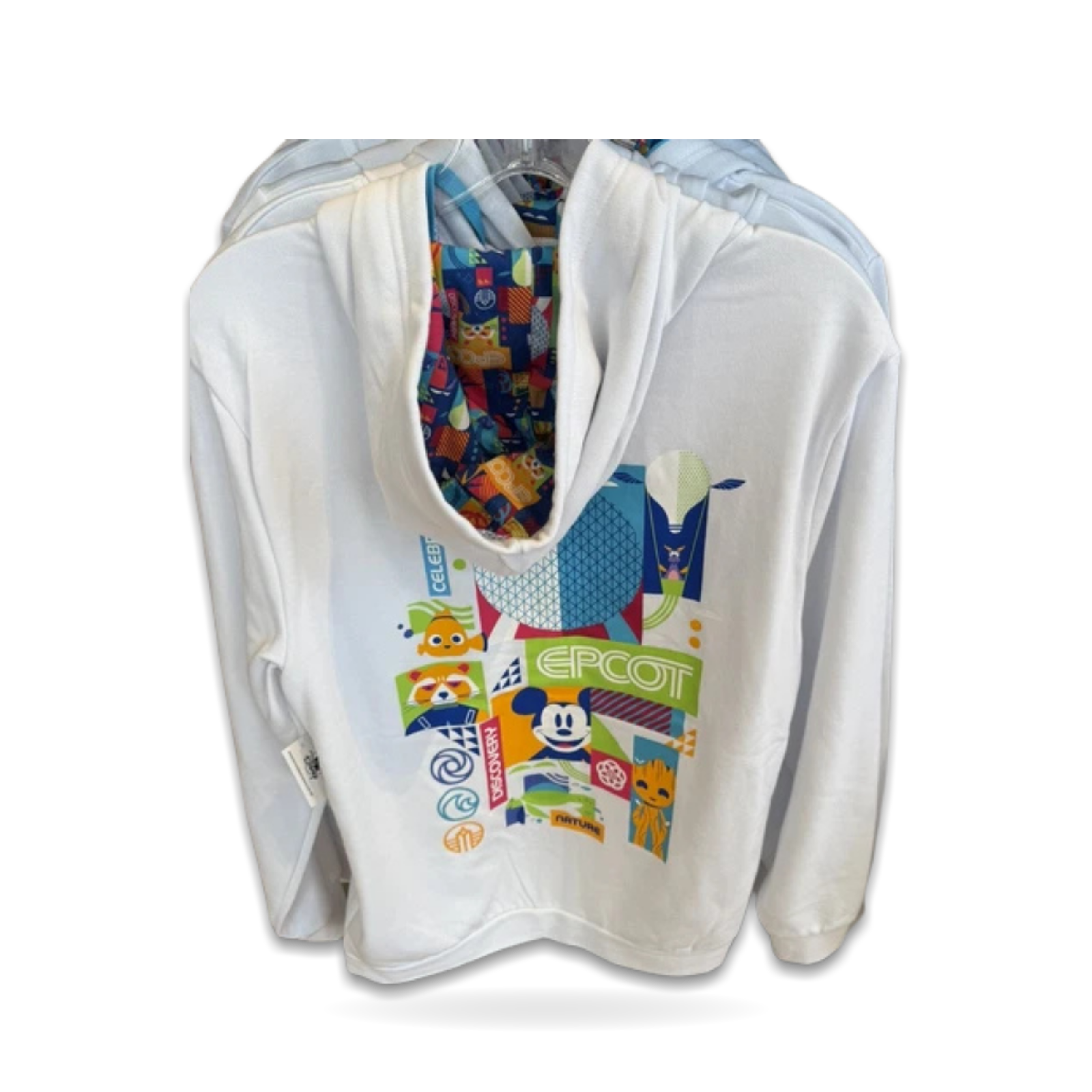 Epcot Spaceship Earth Zip Mickey Figment Sweatshirt