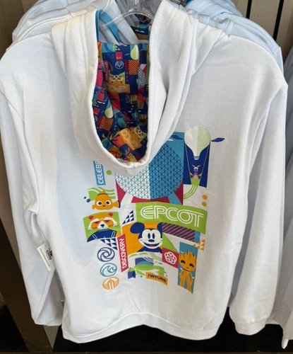 Epcot Spaceship Earth Zip Mickey Figment Sweatshirt