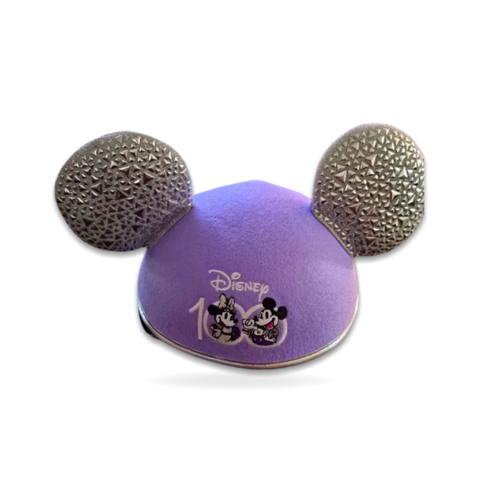 100 Years of Wonder Cast Member Mickey Minnie Purple/Silver Ears Hat