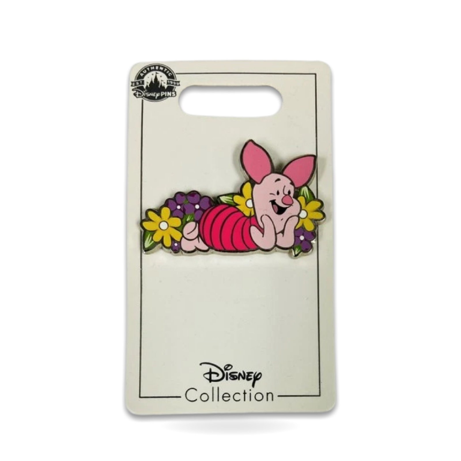 Collection Winnie the Piglet With Flowers Trading Pin
