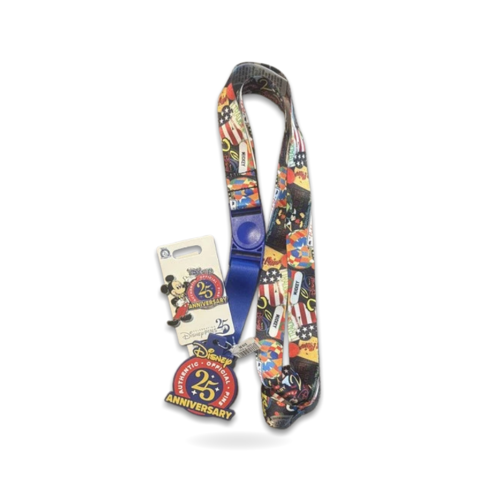25th anniversary Mickey trading lanyard and pin