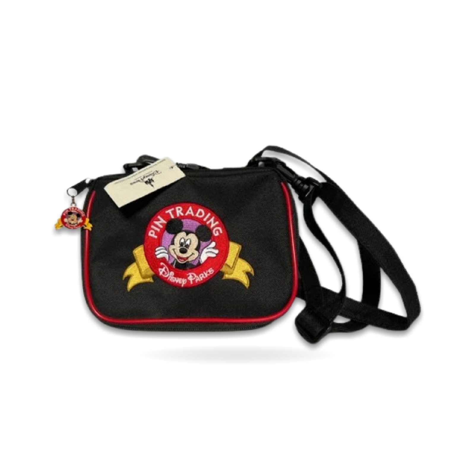 Vintage Small Trading Mickey Zippered Binder Trading Pin