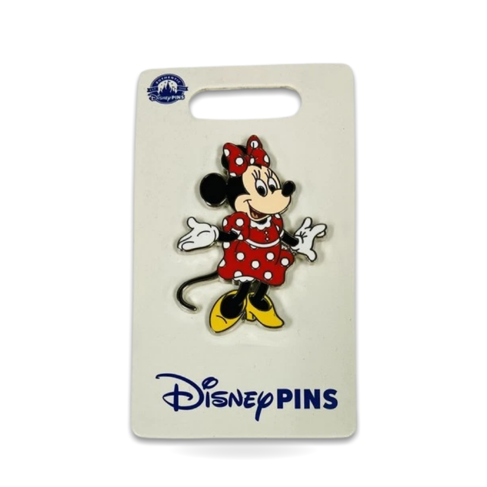 Minnie Mouse Standing Dot Dress Bow Trading Pin