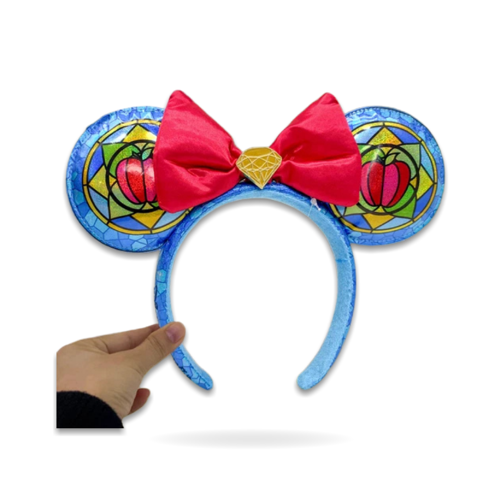 Snow White Princess Stained Glass Minnie Ear Headwear