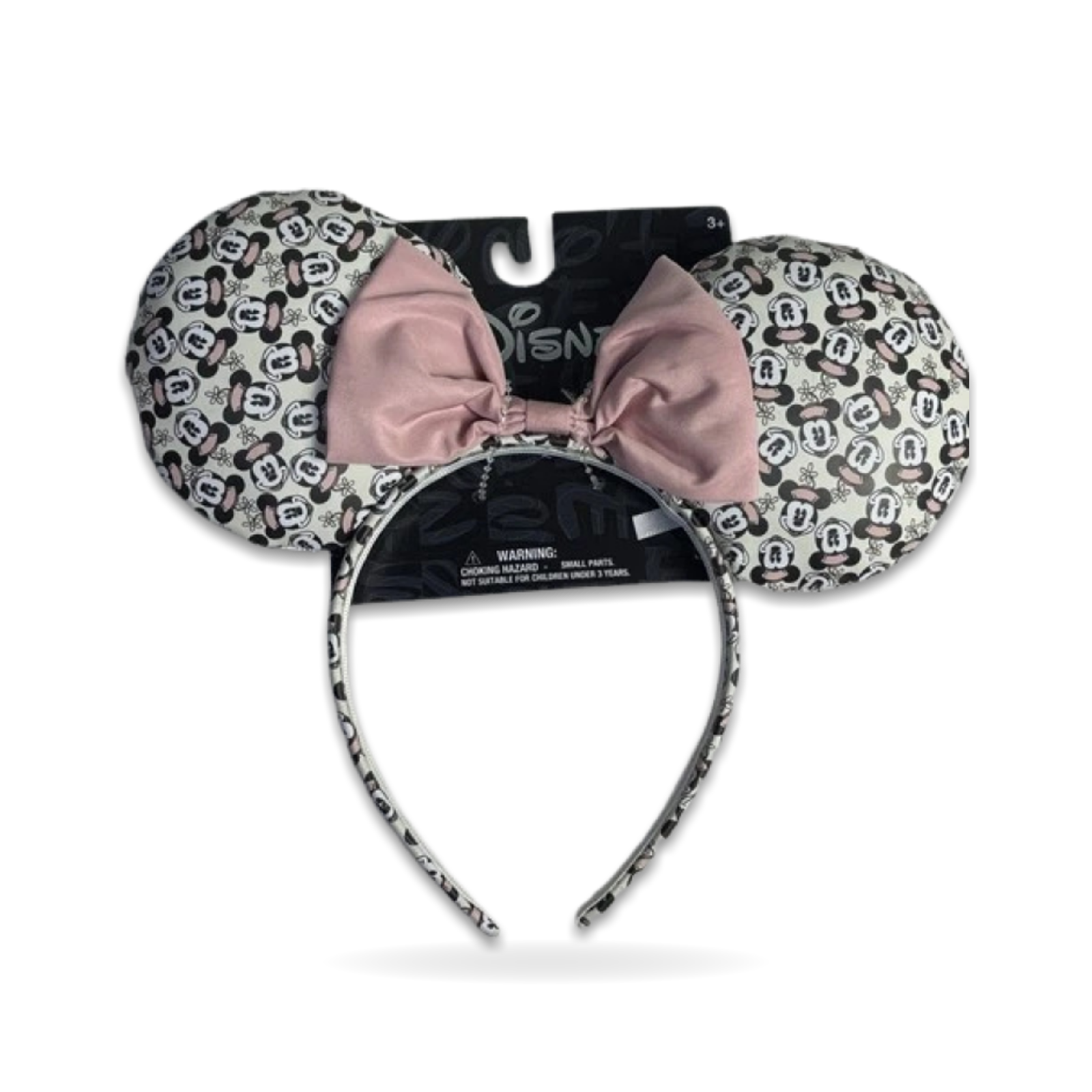 Minnie Mouse Face Satin Bow Ears Ear Headwear