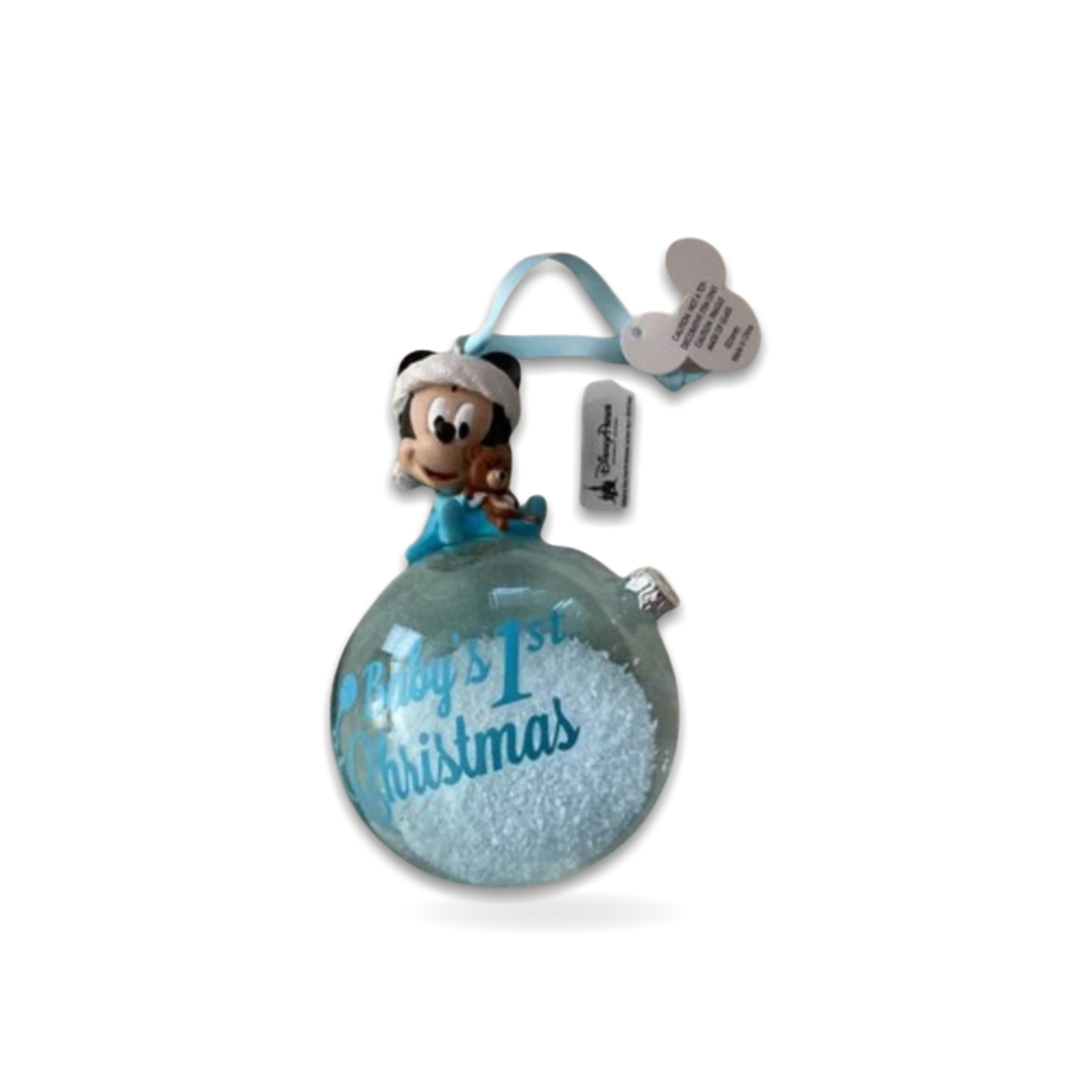 Retired Baby Boy Mickey Mouse Personalized Seasonal Ornament