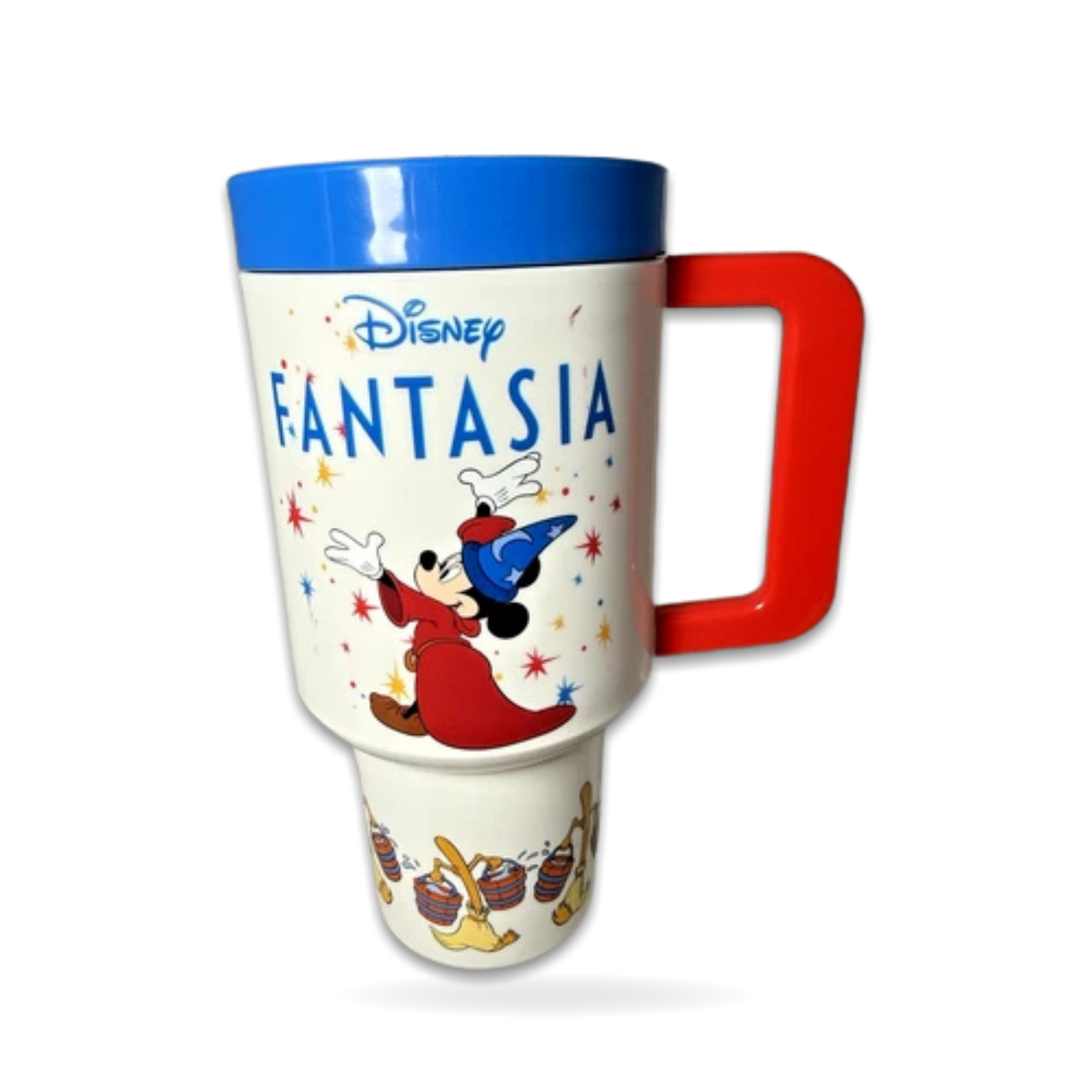 Fantasia Sorcerer Mickey Brooms Glitter Straw Drinkware