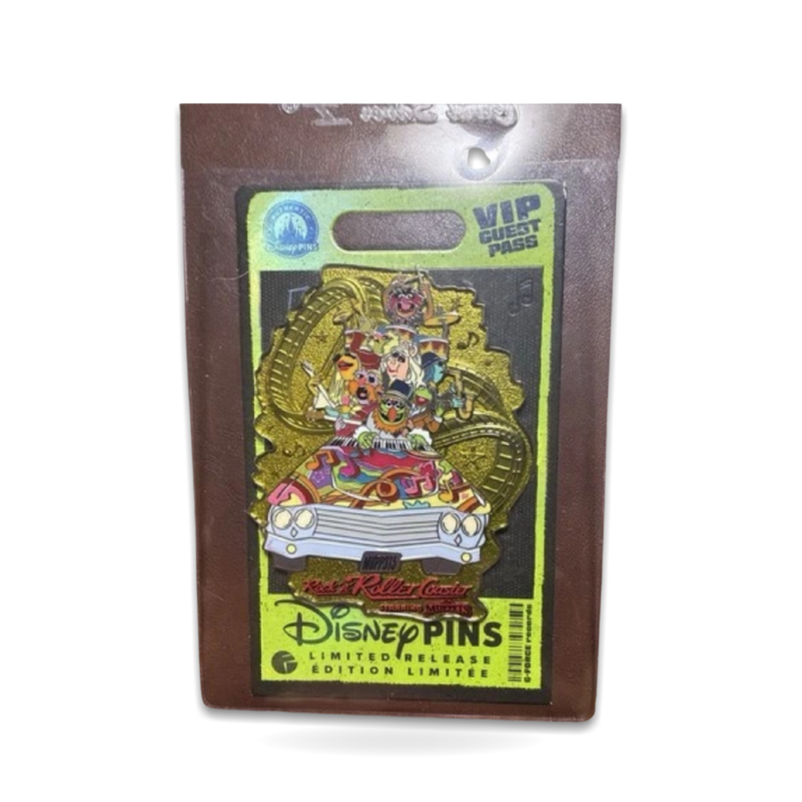 Vip Guest Pass Rock 'n' Roller Coaster the Muppets Limited Release 2026 Trading Pin
