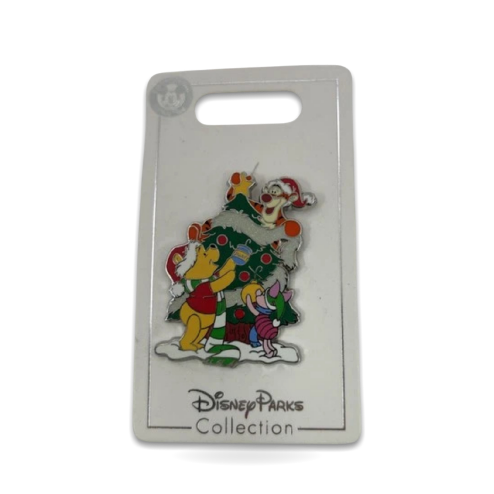 Winnie the Pooh Tigger Piglet Decorating Christmas Tree Trading Pin