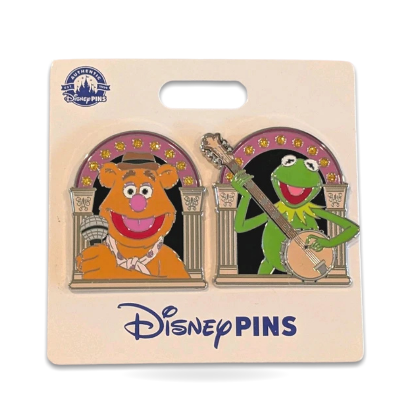 the Muppets Fozzie Kermit Frog Set Trading Pin