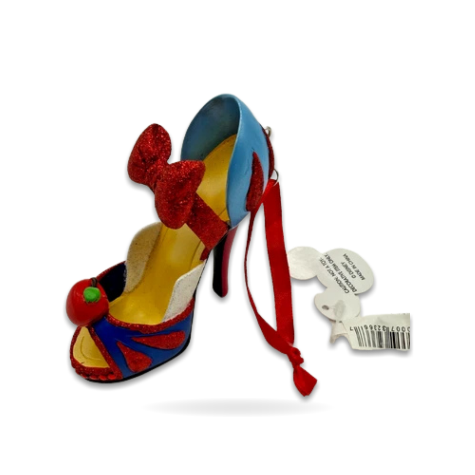 Snow White Runway Shoe Seasonal Ornament
