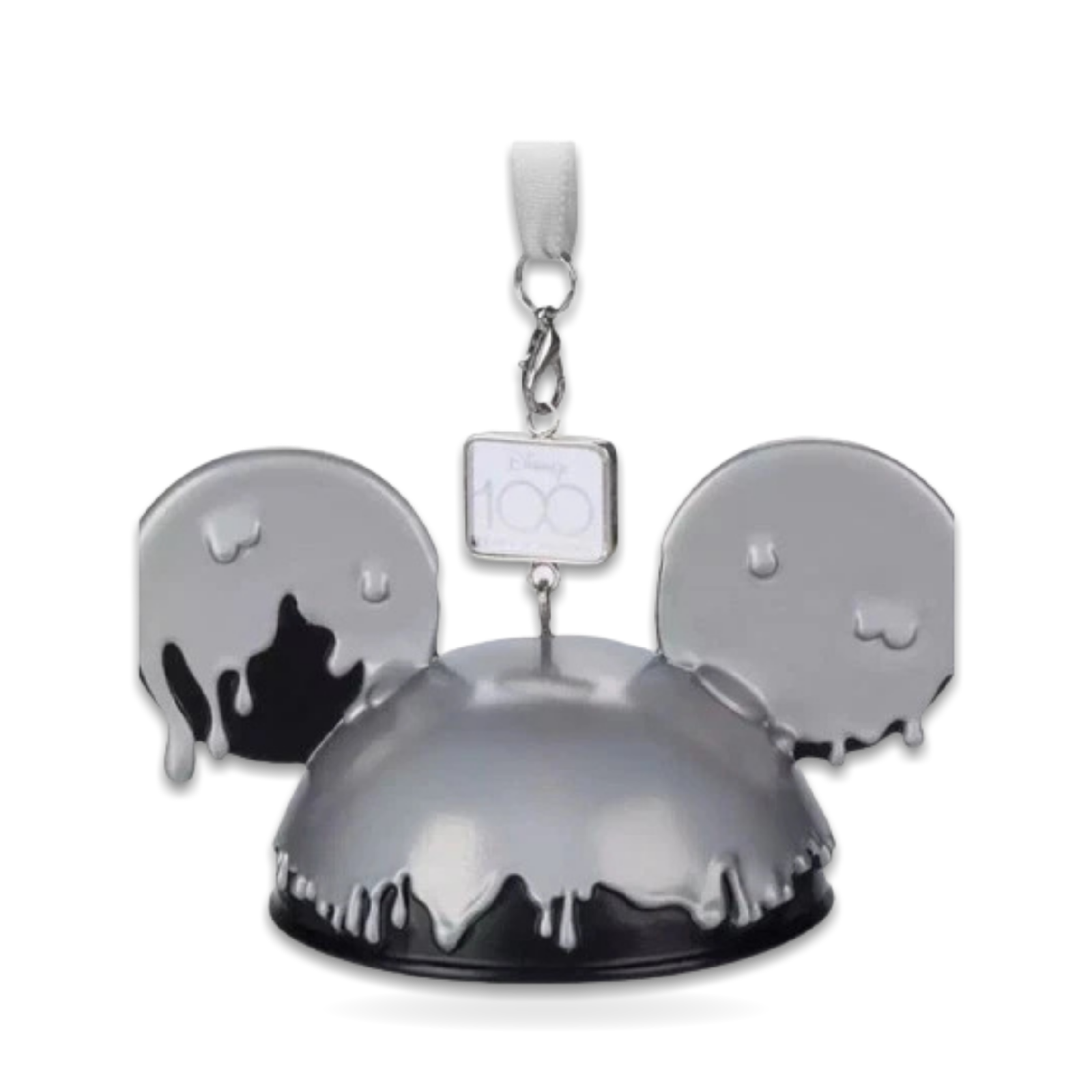 100 Years Mickey Silver Drip Christmas Seasonal Ornament