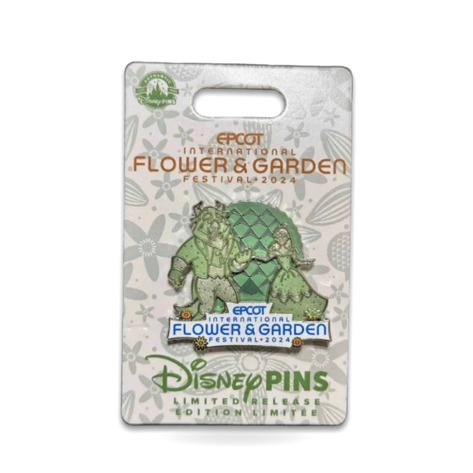 EPCOT Flower Garden the Beast Topiary Trading Pin
