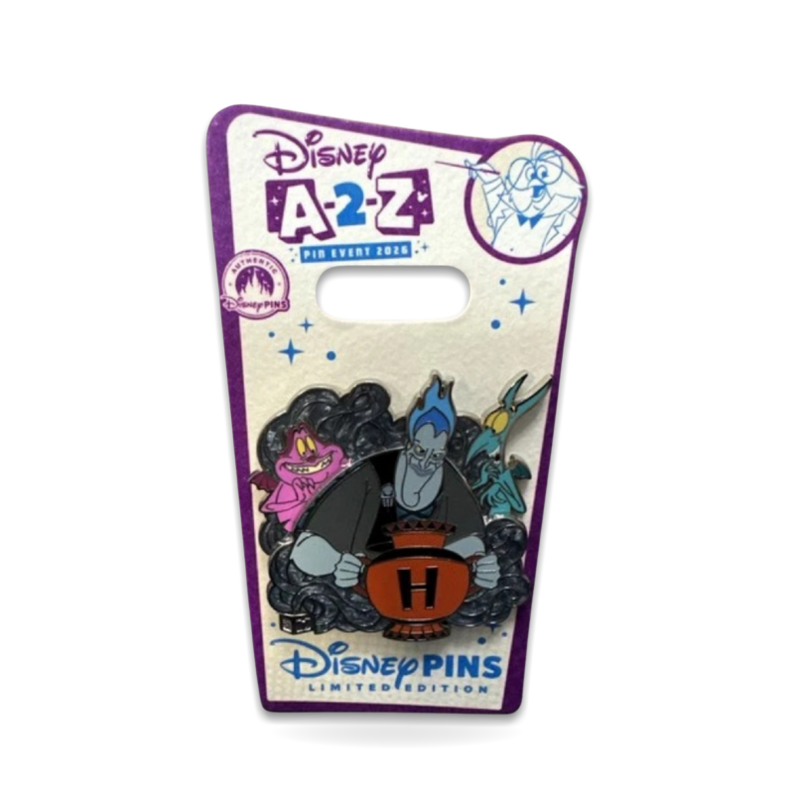 A-2-z Alphabet Collection Hades Hercules Limited Edition 650 Trading Pin