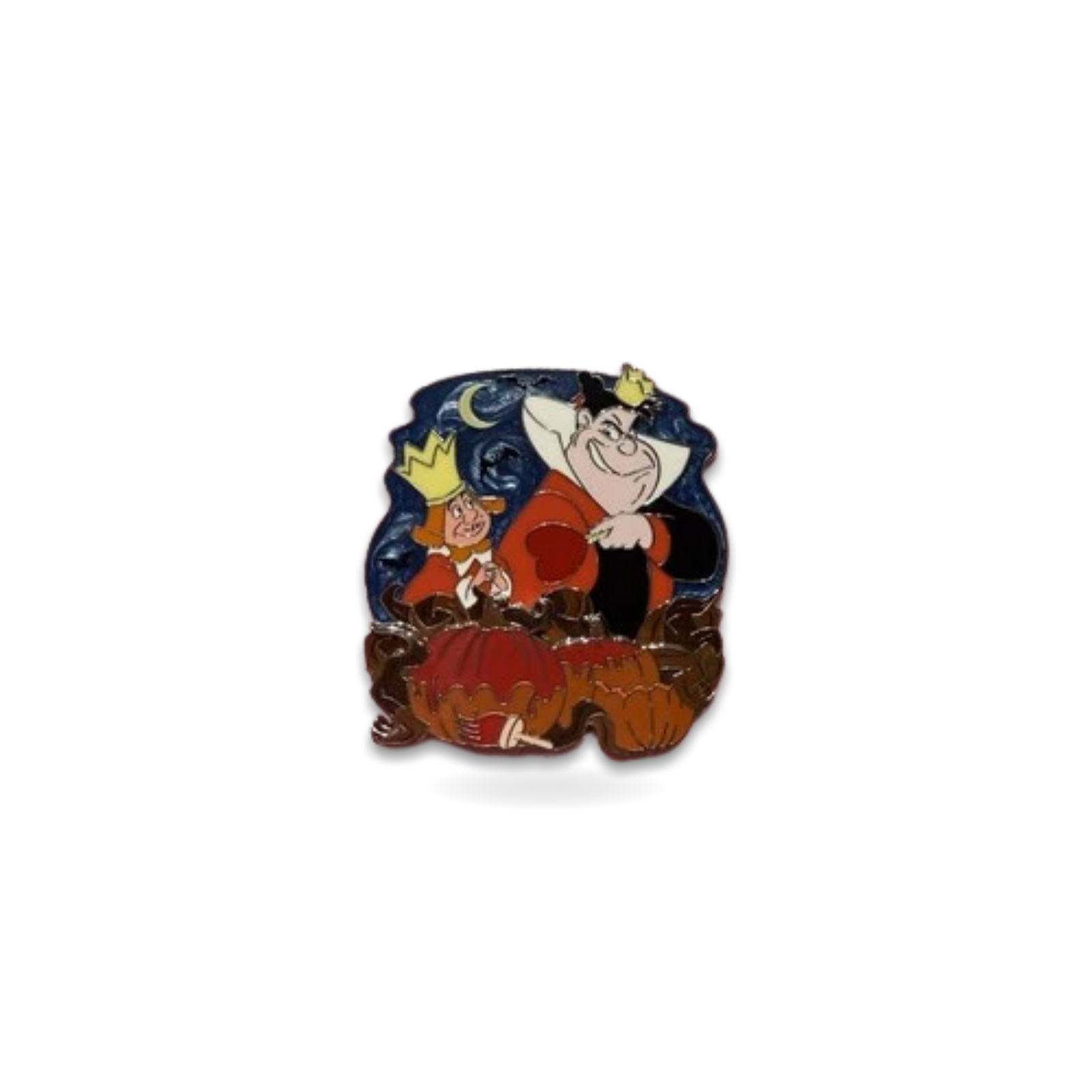 King Queen of Single Villains Halloween Trading Pin