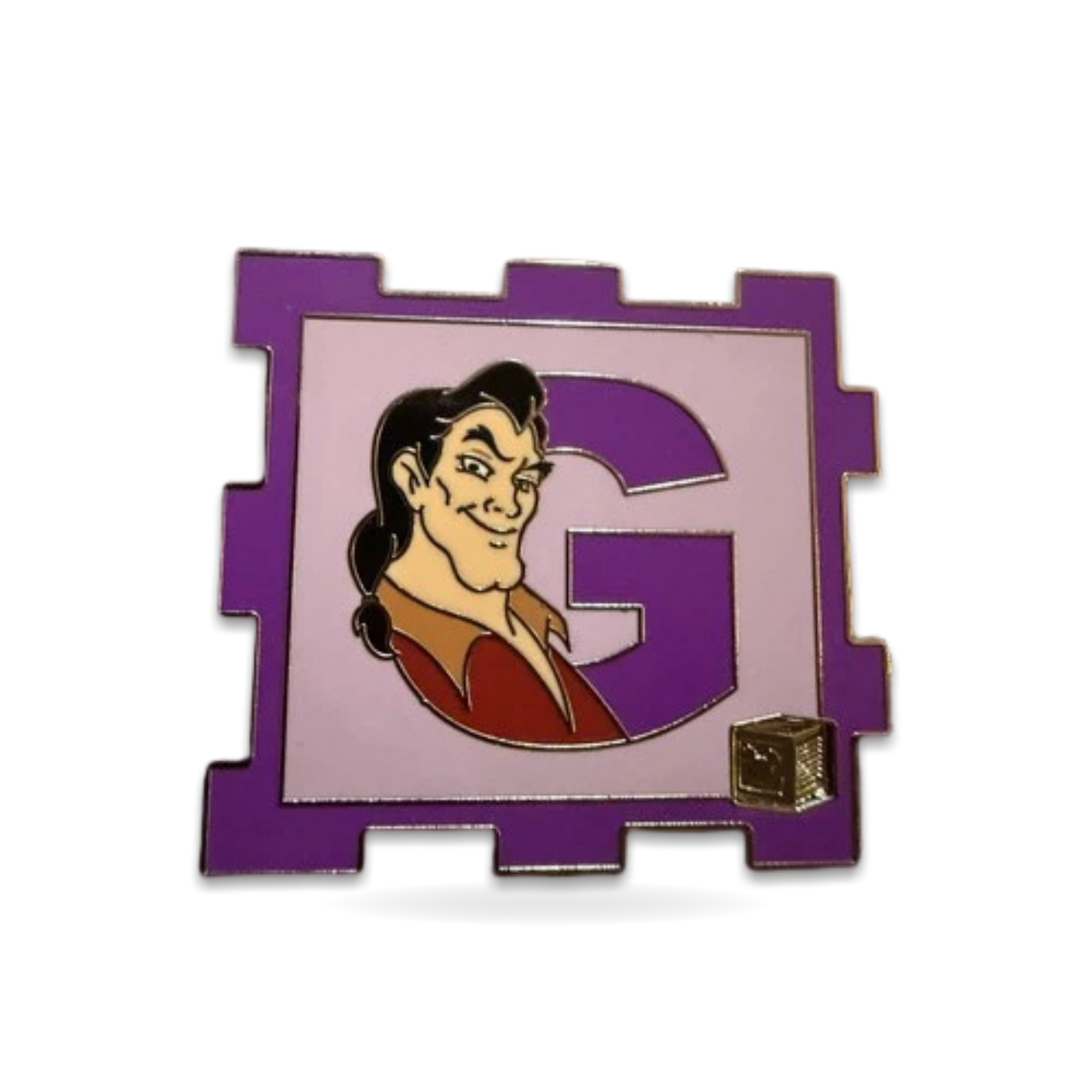 Alphabet Block Mystery Gaston Trading Pin