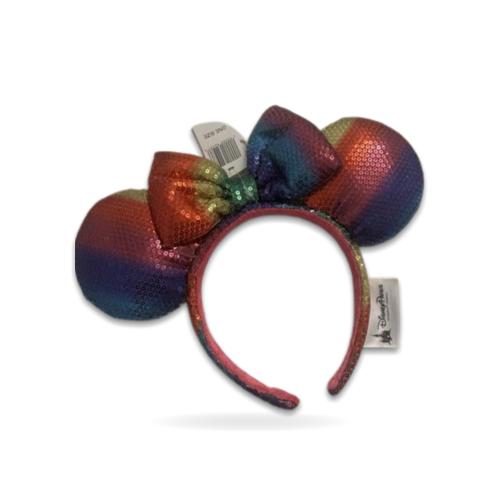 Sequin Minnie Mouse Mickey Ears Rainbow