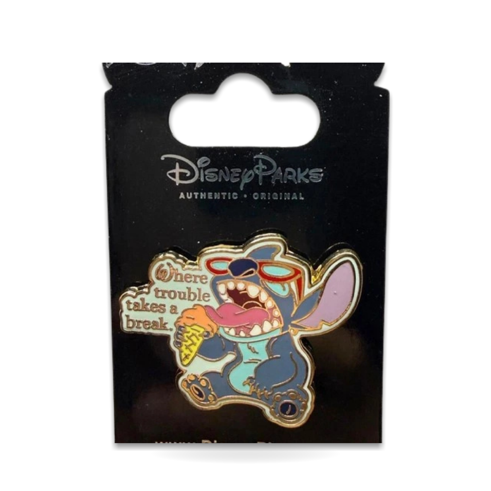 Stitch Ice Scream Summer Where Trouble Takes Break Trading Pin