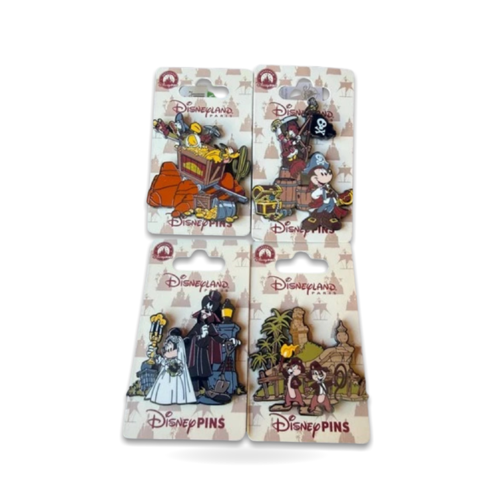 Paris Adventureland set Exclusive 4 pins Dlp Trading Pin