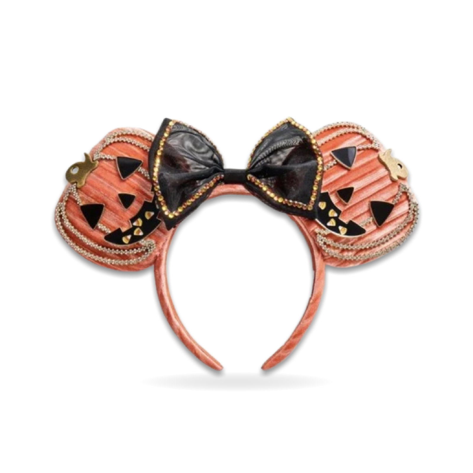 BaubleBar Halloween Minnie Mouse Jack-o'-Lantern Ear Headwear
