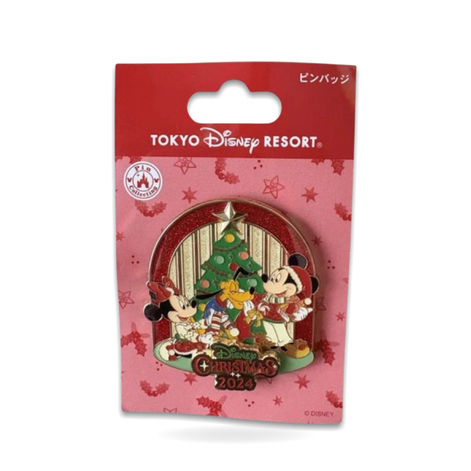 Tdr Japan Tokyo Christmas Mickey Minnie Mouse Trading Pin