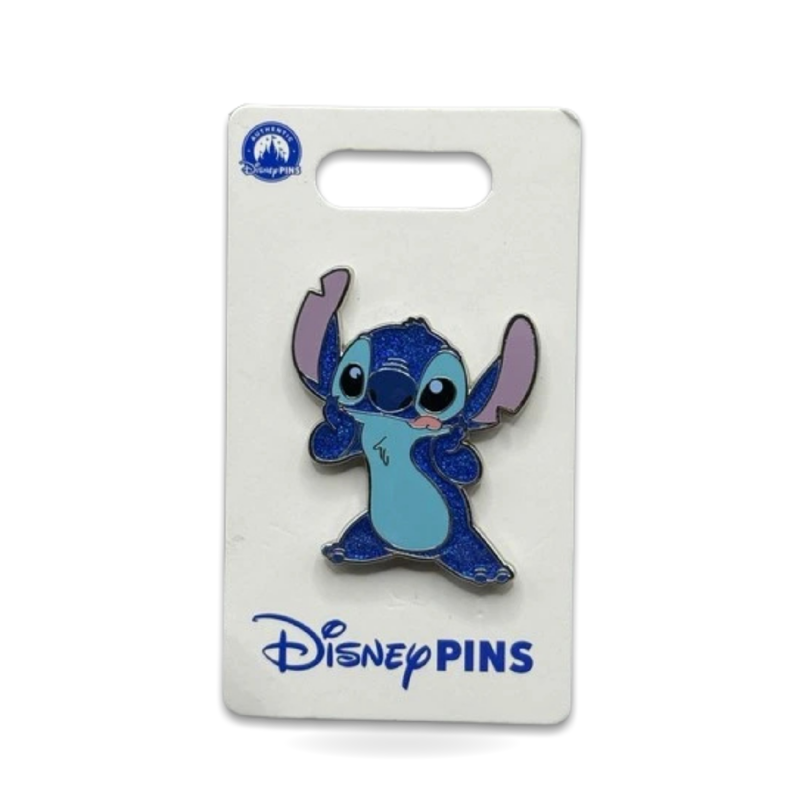 Lilo Stitch Funny Face Glitter Trading Pin