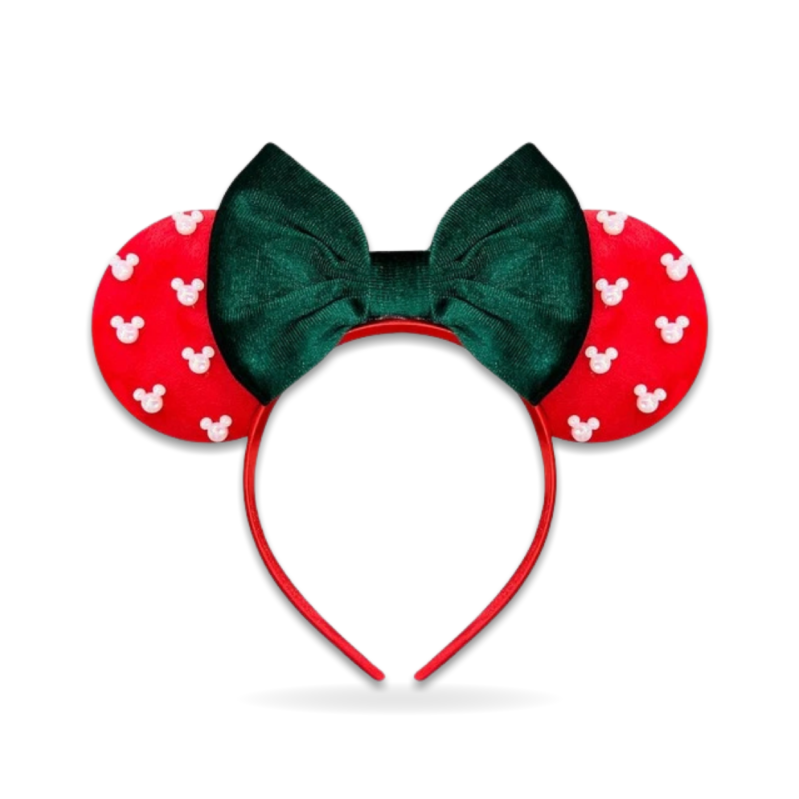 Trnerm Fuzzy Mouse Red and Velvet Ear Headwear