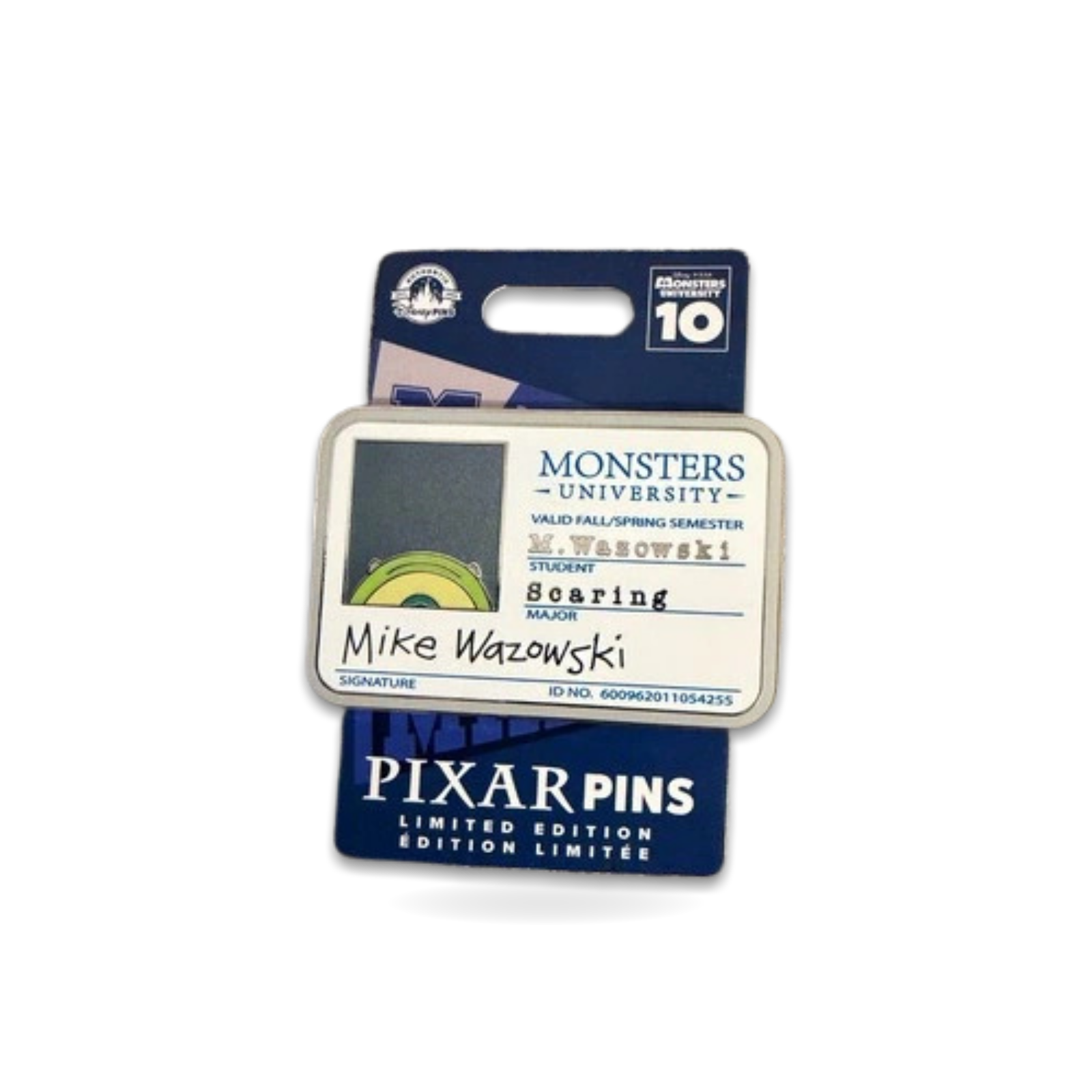 Mike Wazowski Monsters Anniversary Id 2500 Trading Pin