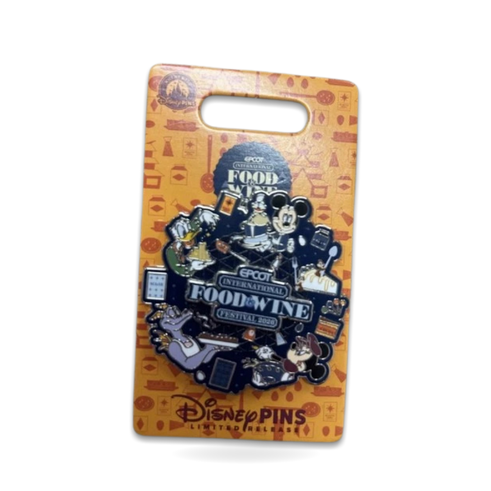 Food Wine Festival Mickey Friends Logo Limited Release Trading Pin