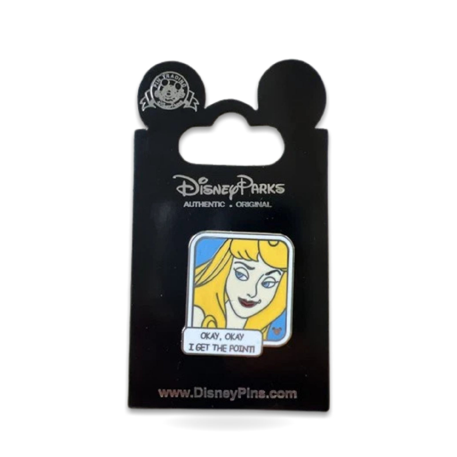 Hidden Mickey Aurora Get the Point Trading Pin