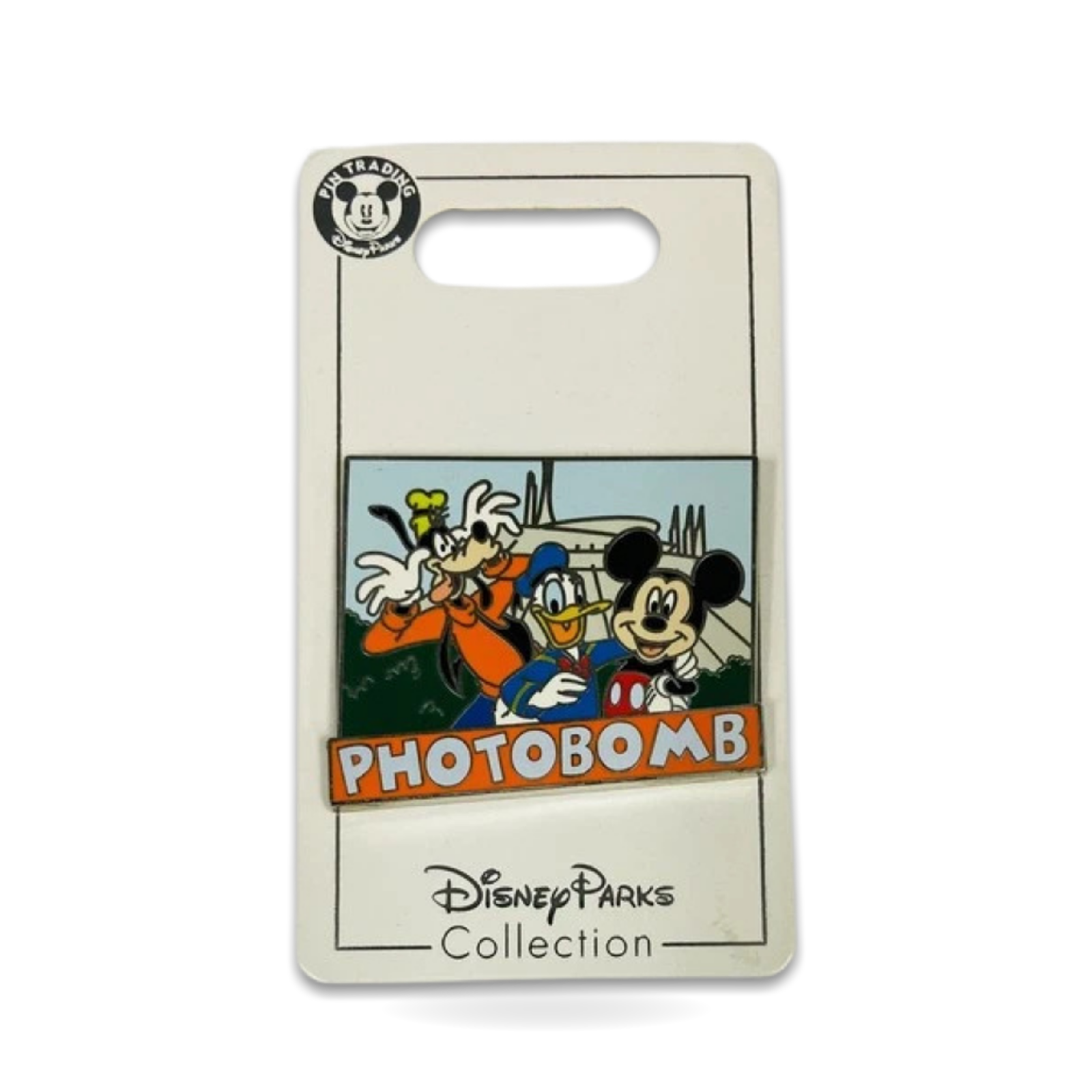 Collection Mickey Mouse Goofy Photo Bomb Trading Pin